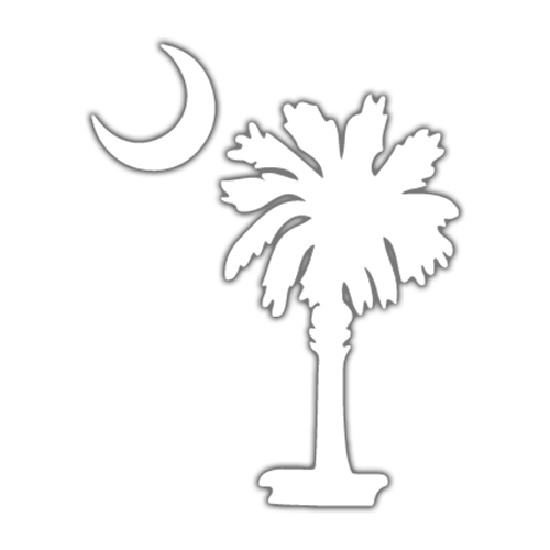 18in X 21.2in - Blue) Palmetto Palm Tree Moon Car or Truck