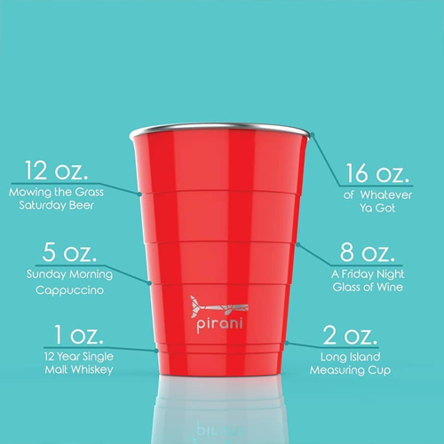 Sand Castle Insulated Metal Party Cup Tumblers